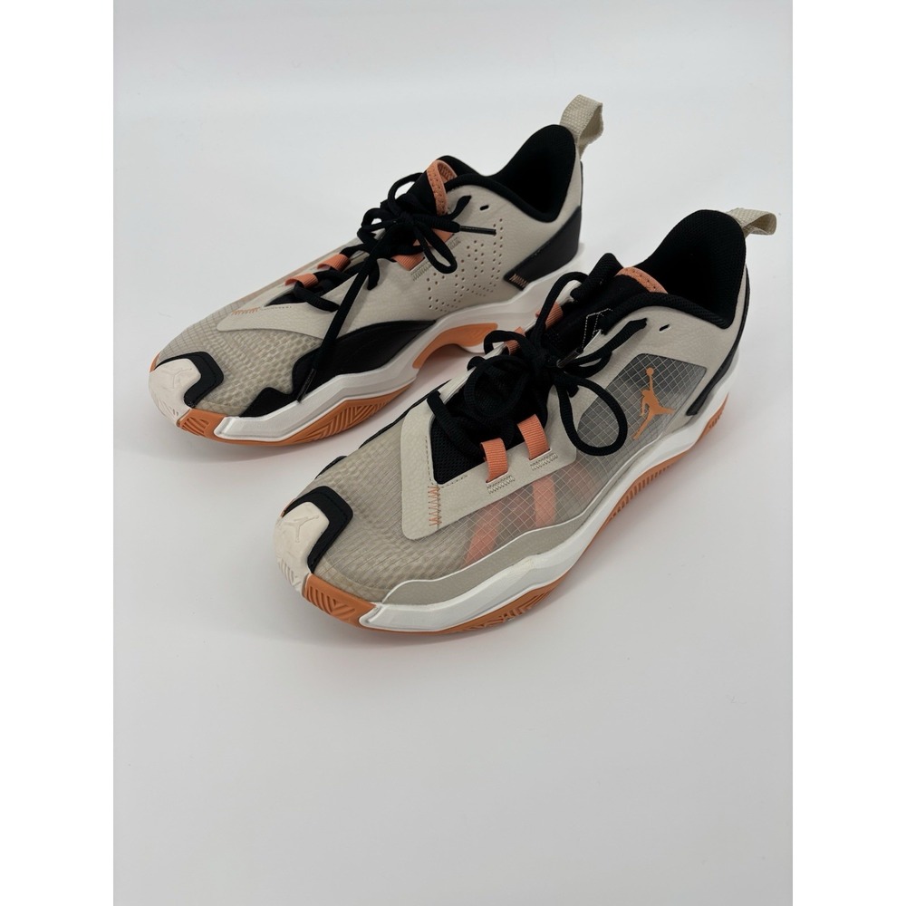 Size 10‎ Jordan One Take 4 White Orange Black Men's Basketball Sneakers Mesh